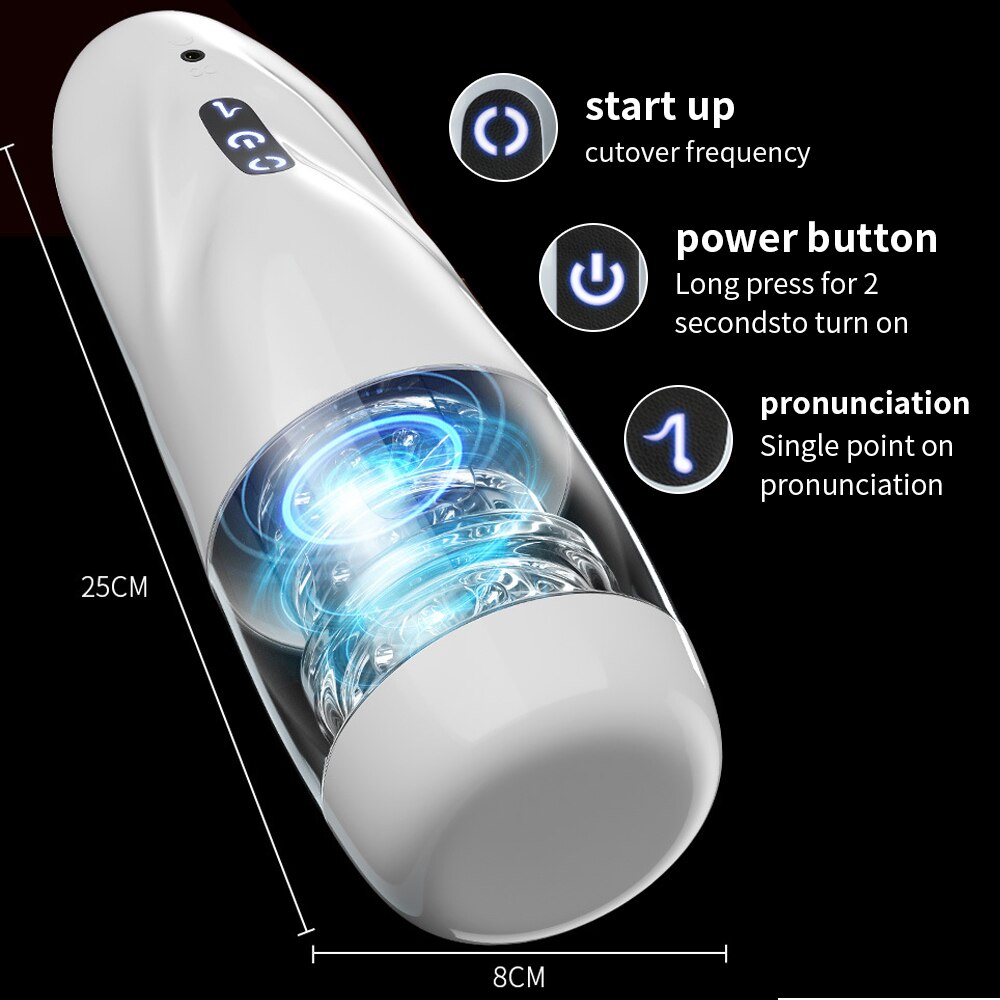Automatic Rotating Men's Masturbator Pocket Pussy Adult Masturbation Tools Sex Toy for Men Realistic Vagina