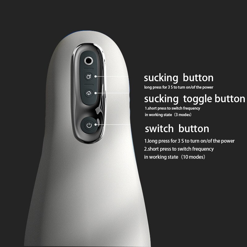 Automatic Male Masturbator Sucking Machine Real Vacuum Vagina Cup Adult Toy Sucker Vibrating Blowjob