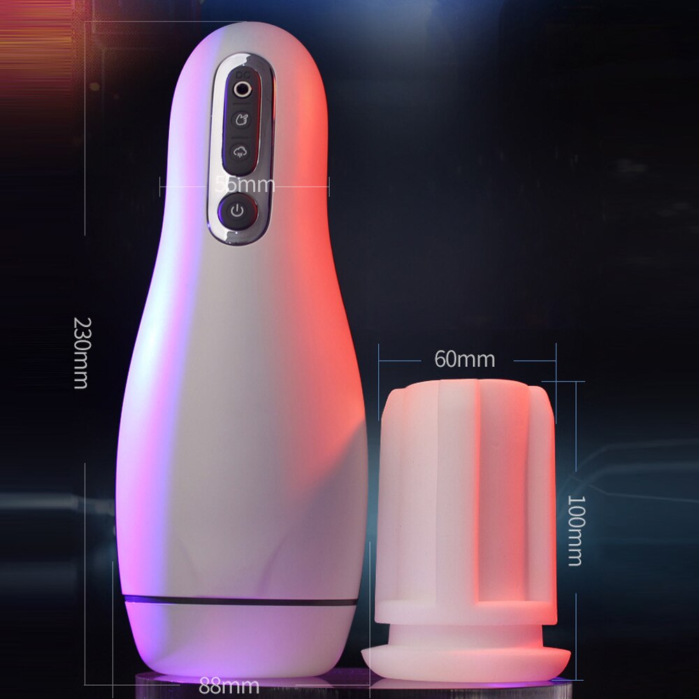 Automatic Male Masturbator Sucking Machine Real Vacuum Vagina Cup Adult Toy Sucker Vibrating Blowjob