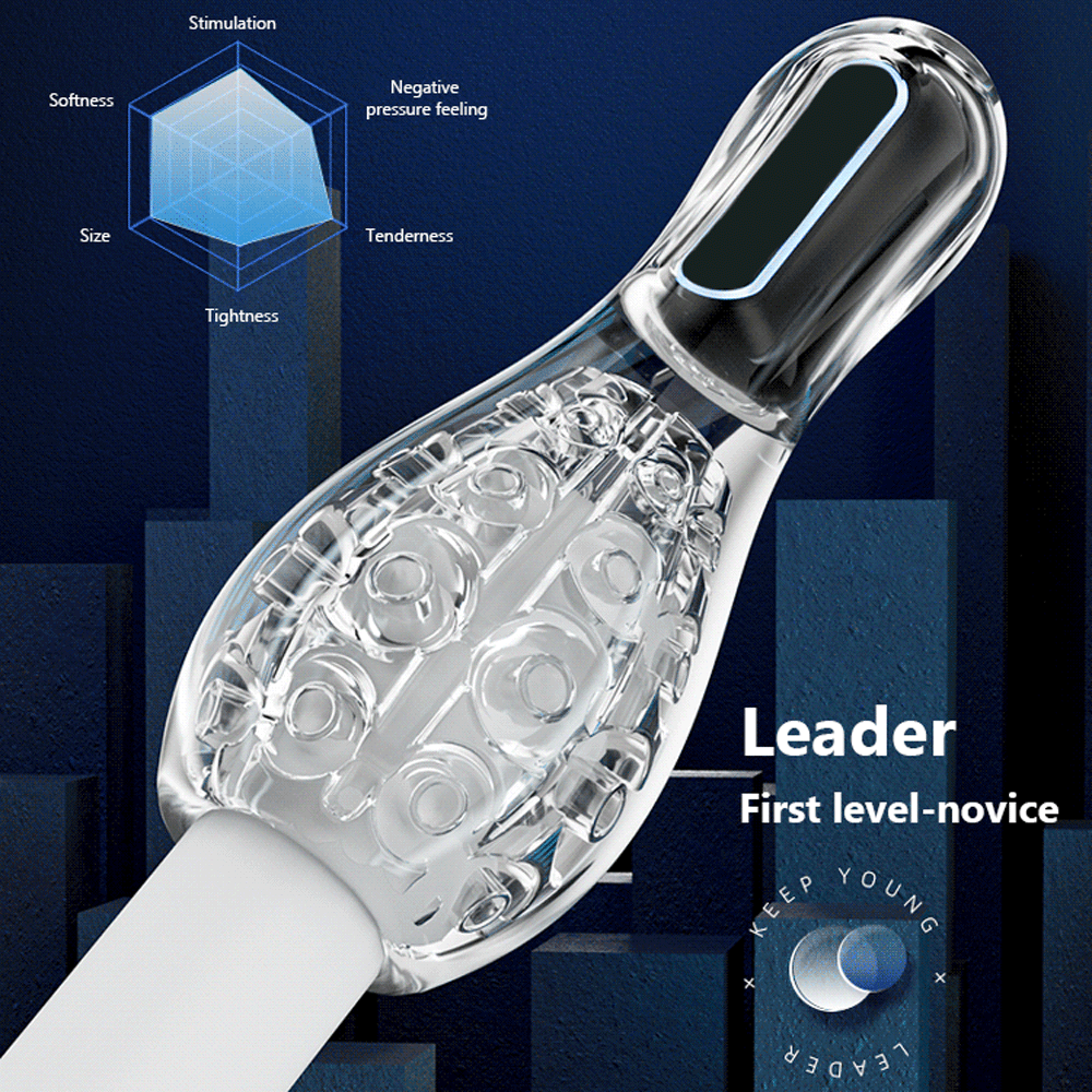 Automatic Suction Male Masturbator Real Oral Sex Glans Trainer Penis Massage Cock Enlarger Glans Vibrator Sex Toy for Men