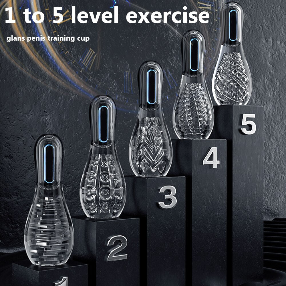 Automatic Suction Male Masturbator Real Oral Sex Glans Trainer Penis Massage Cock Enlarger Glans Vibrator Sex Toy for Men