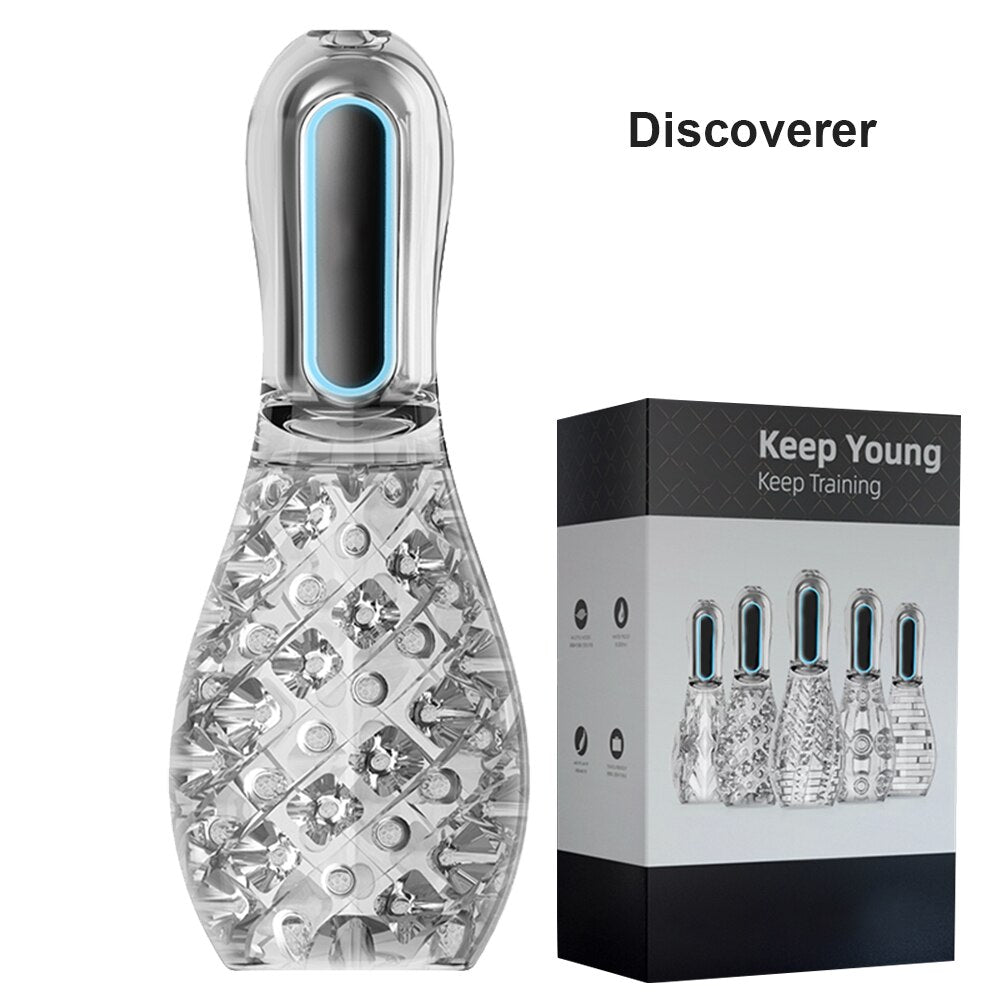 Automatic Suction Male Masturbator Real Oral Sex Glans Trainer Penis Massage Cock Enlarger Glans Vibrator Sex Toy for Men