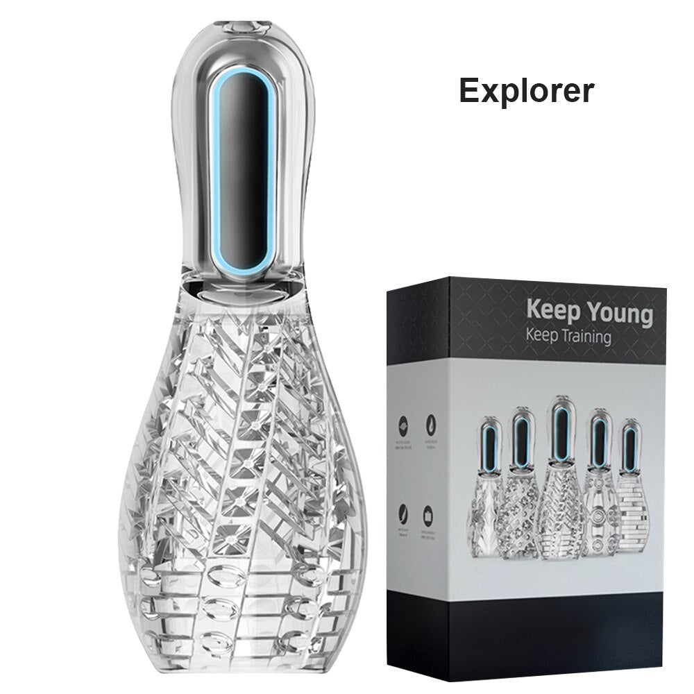Automatic Suction Male Masturbator Real Oral Sex Glans Trainer Penis Massage Cock Enlarger Glans Vibrator Sex Toy for Men