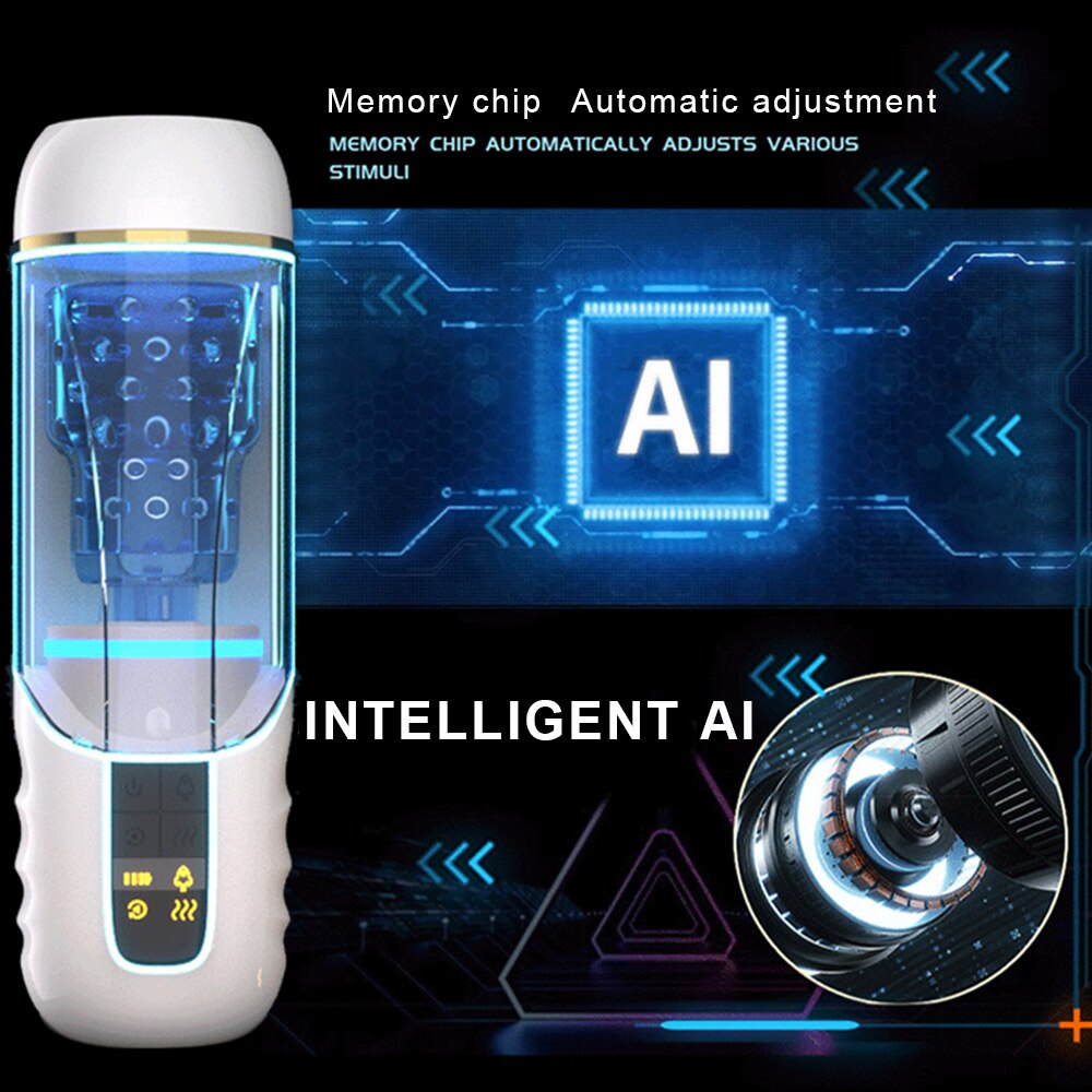 Automatic Masturbator for Men Rotating Sex Toy Penis Massager Vibrator for Adult Toys Real Pussy Arousing Sexual Oral Masturbation Cup