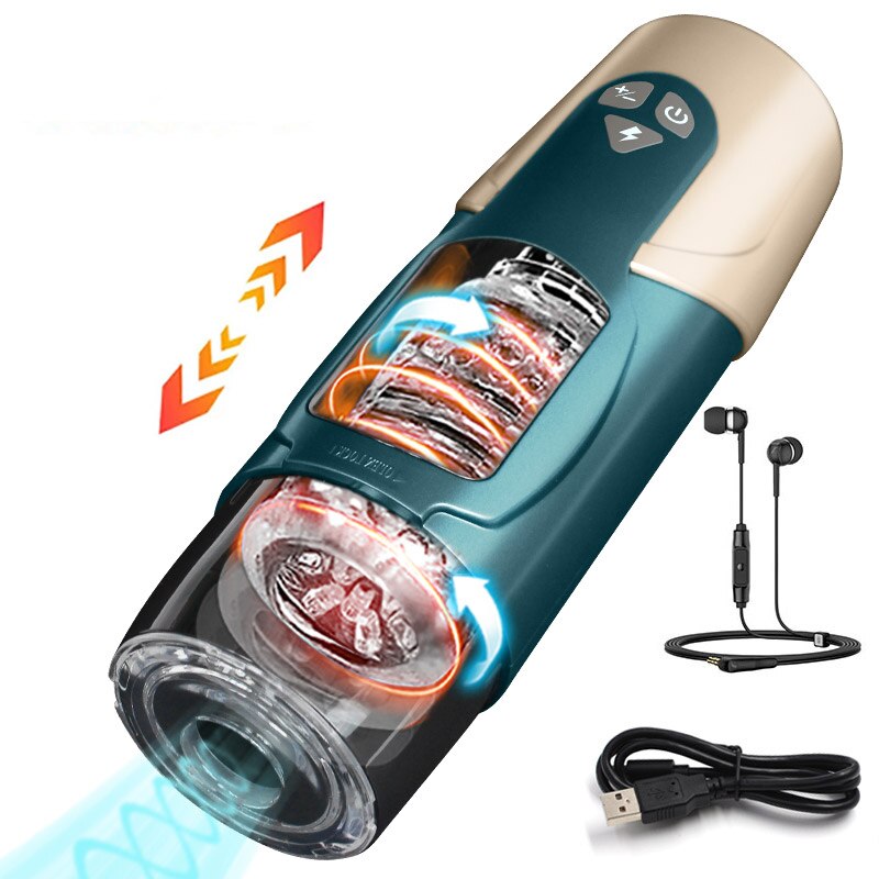 Masturbator อัตโนมัติแบบลูกสูบสำหรับผู้ชายของเล่นเพศผู้ใหญ่ blowjob สำหรับช่องคลอดสำเร็จความใคร่