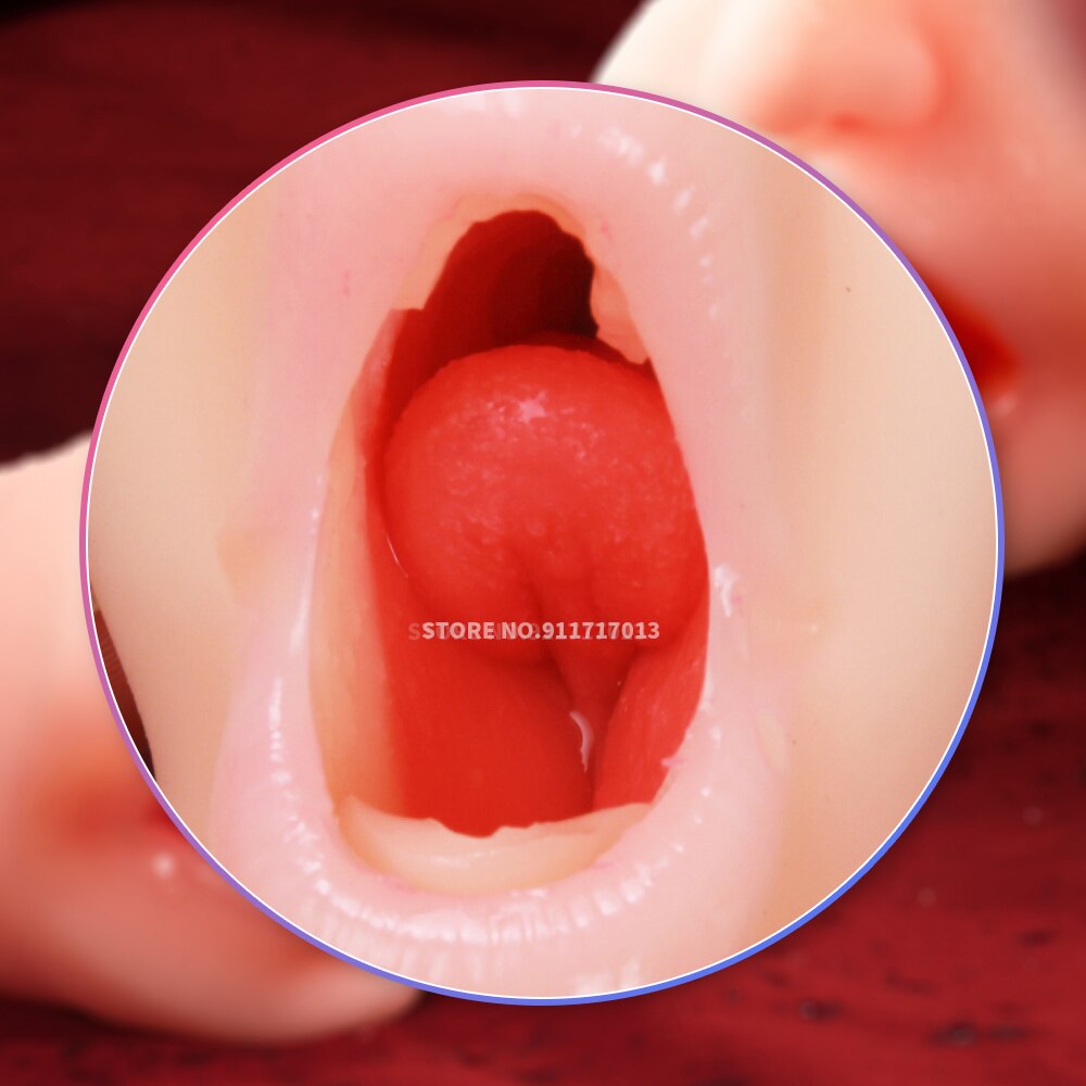 Realistic Vagina Pocket Artificial Male Masturbators Cup Soft Deep Realistic Anal Silicone Sex Toys