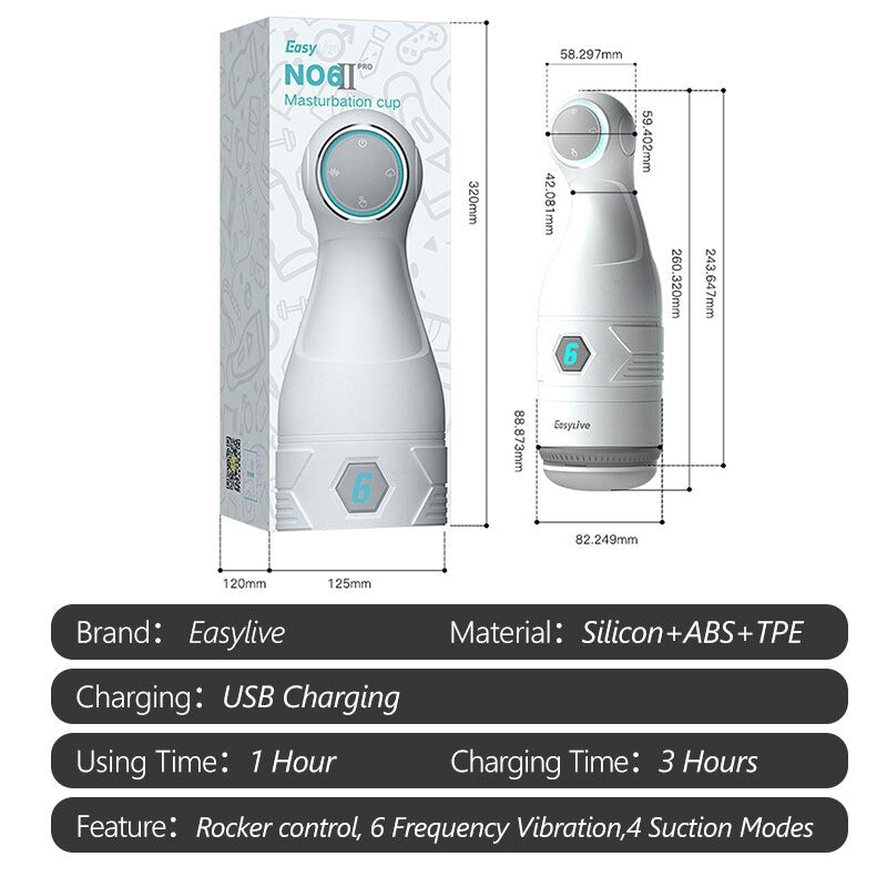 Powerful Sucking Masturbators, Strong Heating Vibrating Sex Toy for Men, Deep Throat Pussy Vaginal Masturbation Cup