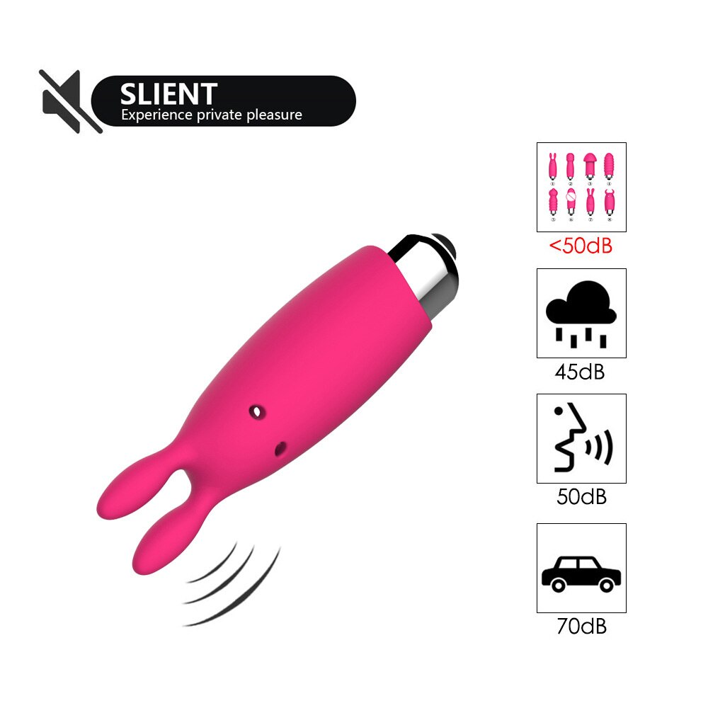 Mini G-Spot Clitoral Dildo Vibrator Jump Sex Toys for Women Masturbation Anal Plug Adult Games 18 Excitation Fidget Device
