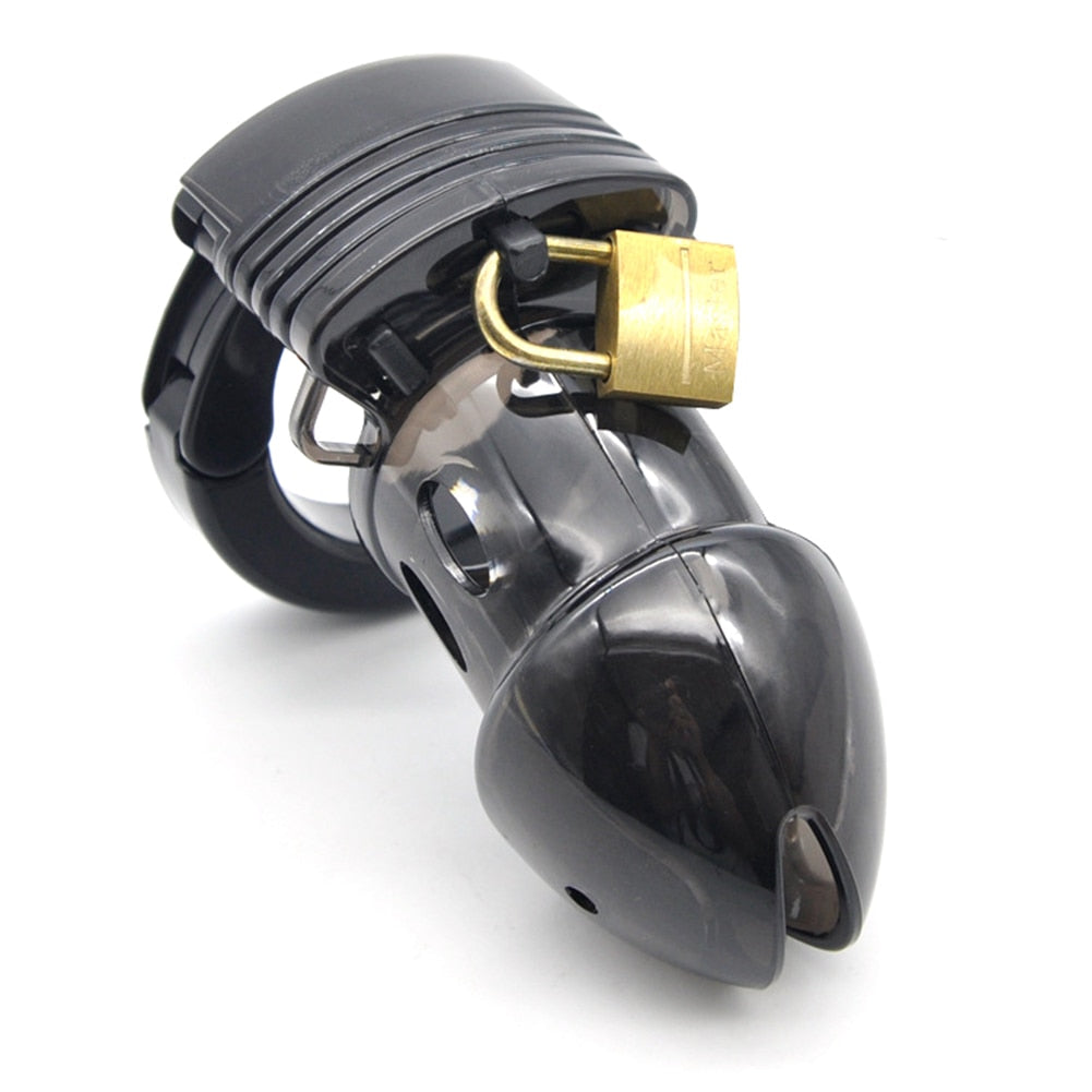 Mini Male Chastity Cock Cage Penis Belt Lock with Four Rings Gay G-spot Stimulator Adults Sex Toys for Man