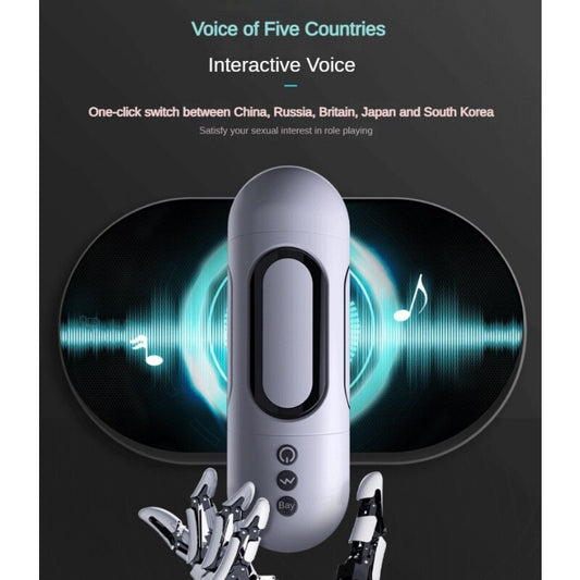 Automatic Masturbation Cup. Fantasy Vagina for Men, Vibrating Sex Toy for Self-Pleasure