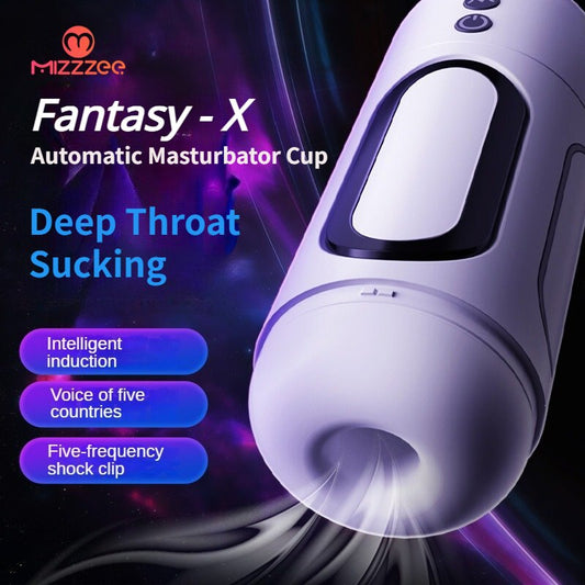 Automatic Masturbation Cup. Fantasy Vagina for Men, Vibrating Sex Toy for Self-Pleasure