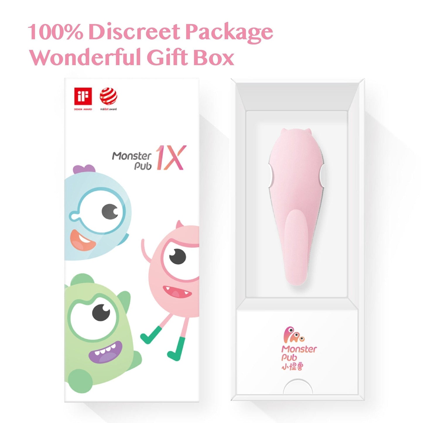 Monster Pub 1X Bluetooth Remote Vibrators Rechargeable Clitoral & G-Spot Sex Toys for Adults 18 Women Masturbator Product