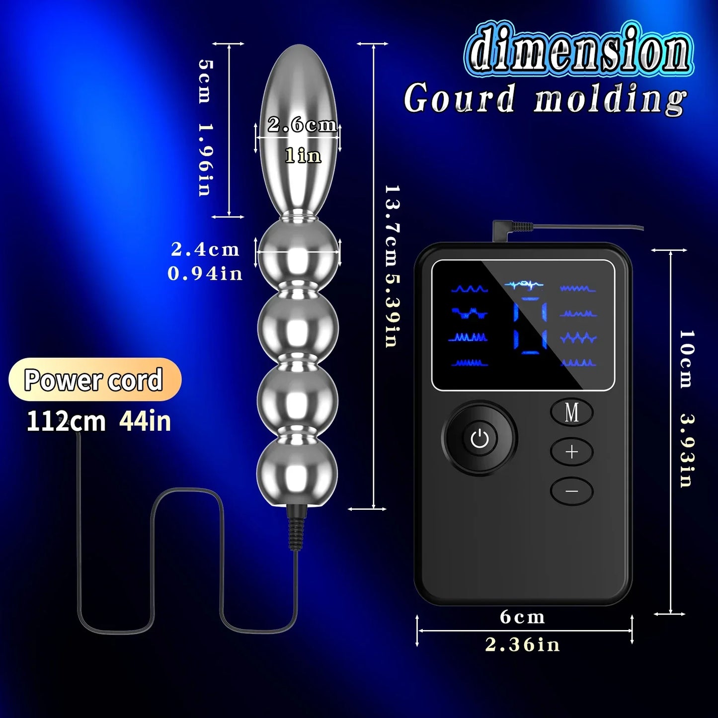 New Dual Output Electric Shock Host Electrosex Electroshock Anal Butt Plug . Electrostimulator Anal Bdsm Adult Sex Toys . E-stim