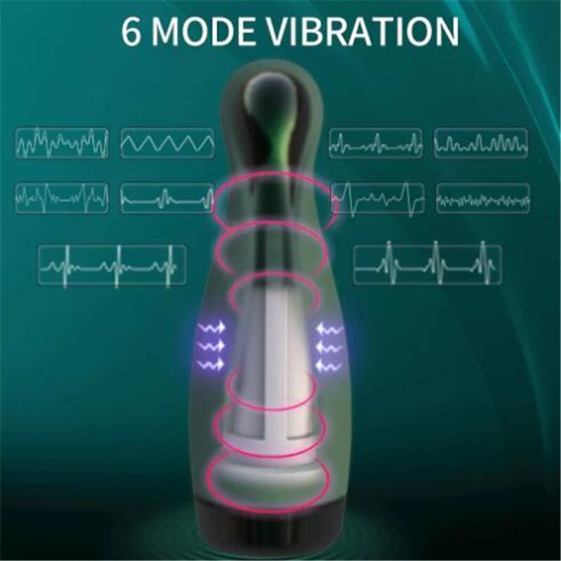 New Upgrade Real Air Sucking Masturbator Blowjob Deep Throat Vibration Automatic Suction Oral Sex Cup Adult Intimate Toy for Men