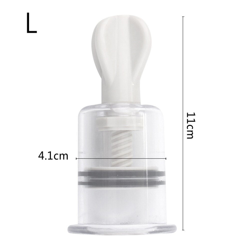 Nipple Vacuum Cup Sucker Pump Breast Enlargement Enhancer Stimulator Sex Toy Body Massage Cans Suction Enhancer Anti Cellulite