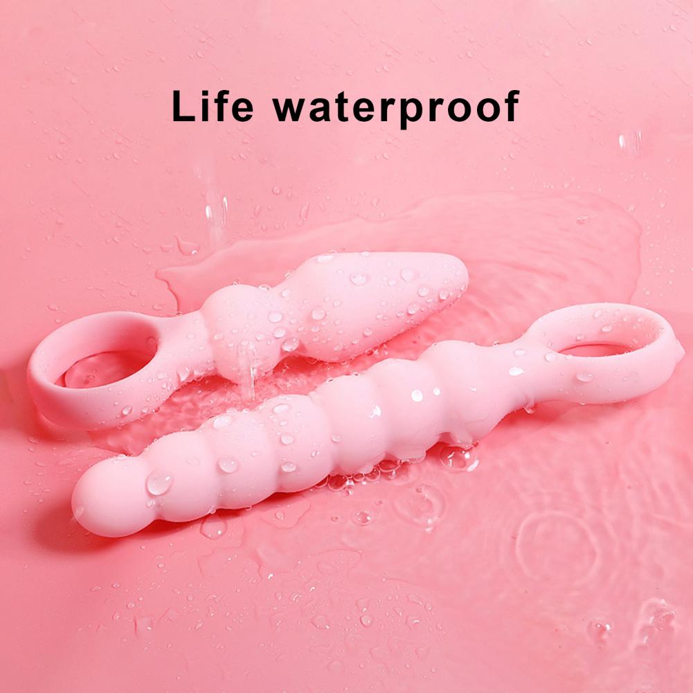 OLO Anal Plug Skin-friendly Smooth Universal 10-Frequency Vibration Silicone Female Prostate Massager Anal Beads Couple Sex Toys