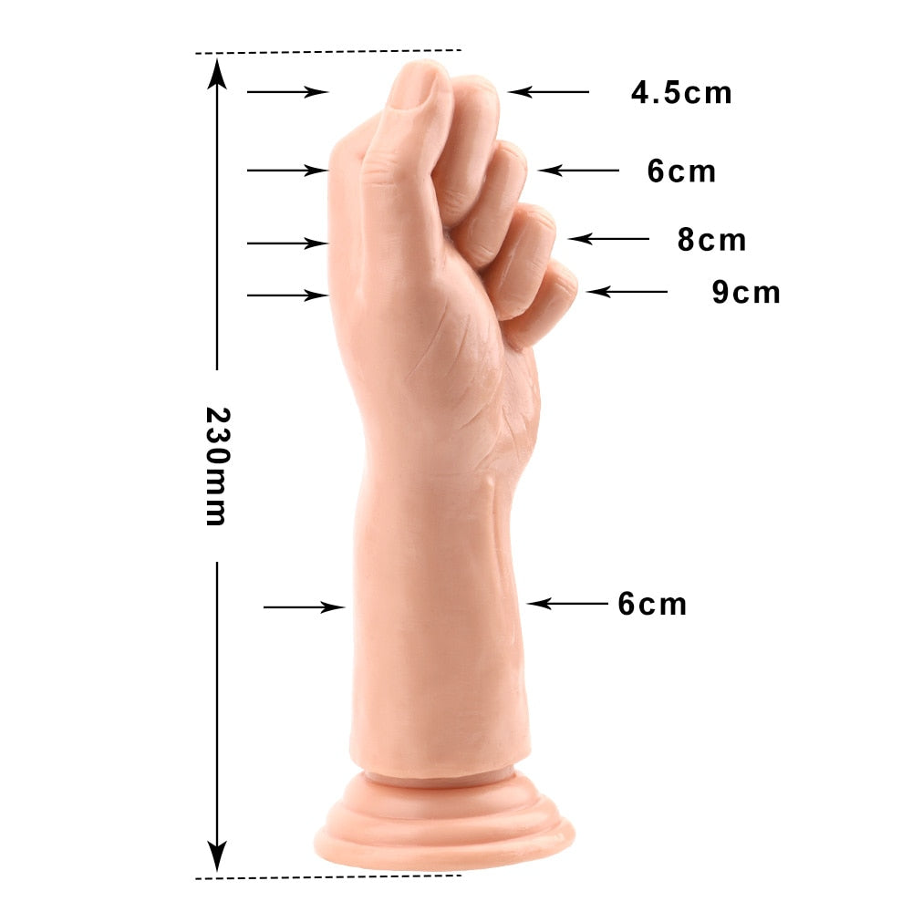 OLO Large Penis Fist Masturbate Sex Toys G-spot Anal Plug Huge Dildo Silicone Suction Big Hand Anal Stuffed Butt Plug Erotic