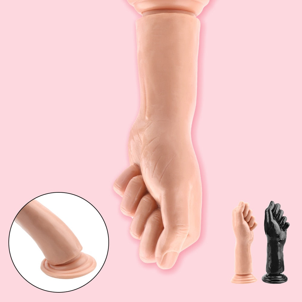 OLO Large Penis Fist Masturbate Sex Toys G-spot Anal Plug Huge Dildo Silicone Suction Big Hand Anal Stuffed Butt Plug Erotic