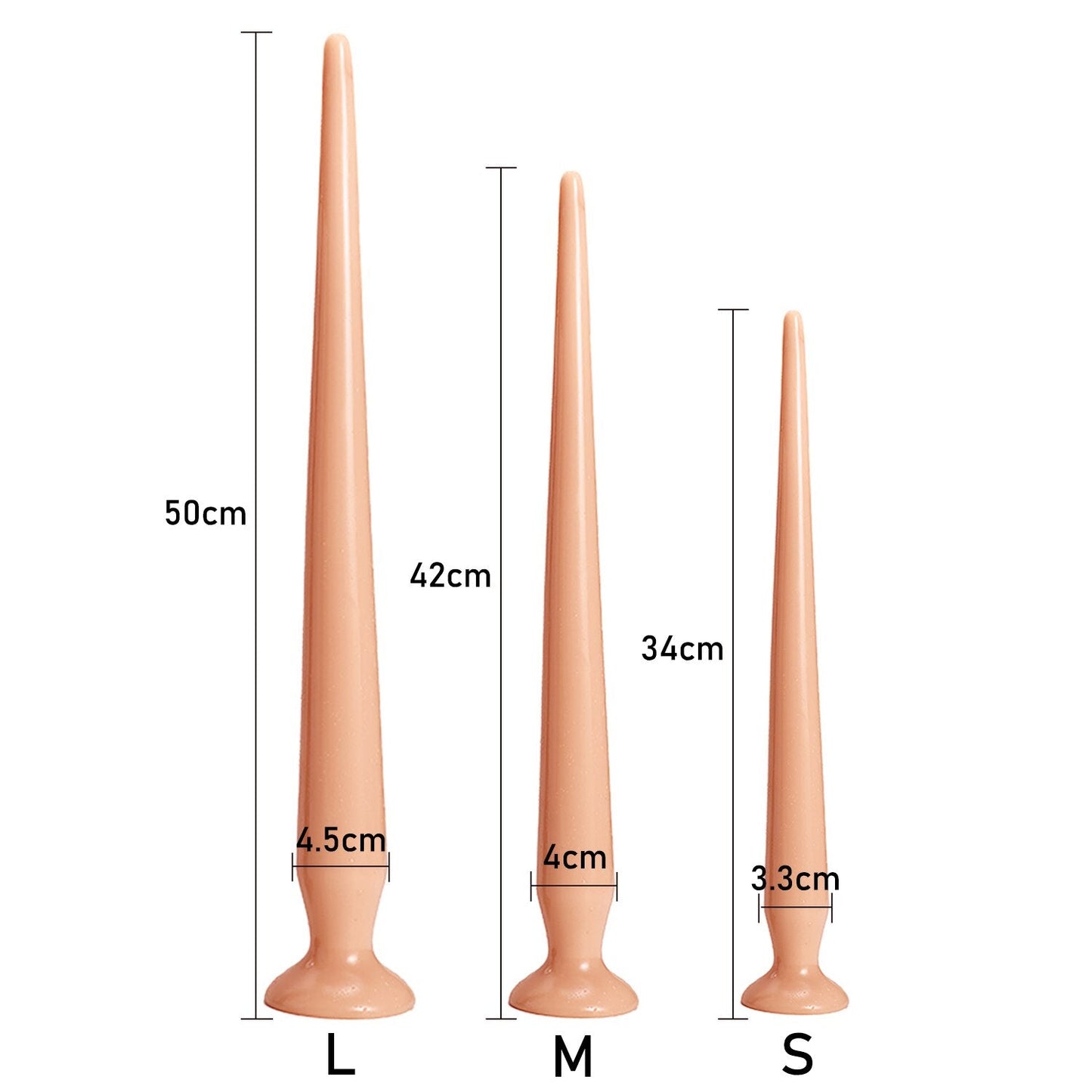 Overlength Anal Plug Dildos Sex Products Soft Anal Dilator Sex Toys for Stimulation of Vagina and Anus Flexible Big Butt Plug