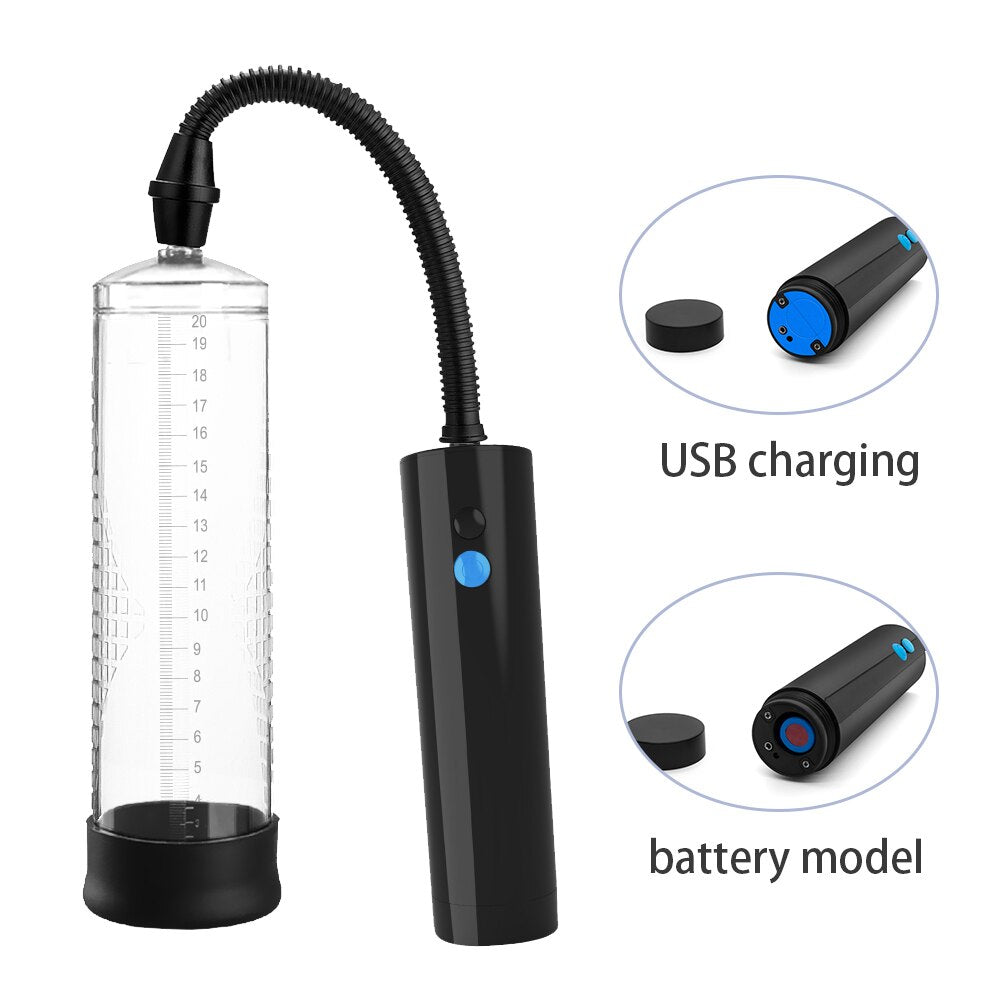Penis Pump Vacuum Pump Sex Toy for Men Gays Penis Pump Enlarger Male Masturbator Bigger Growth Enlargement Device Sex Products