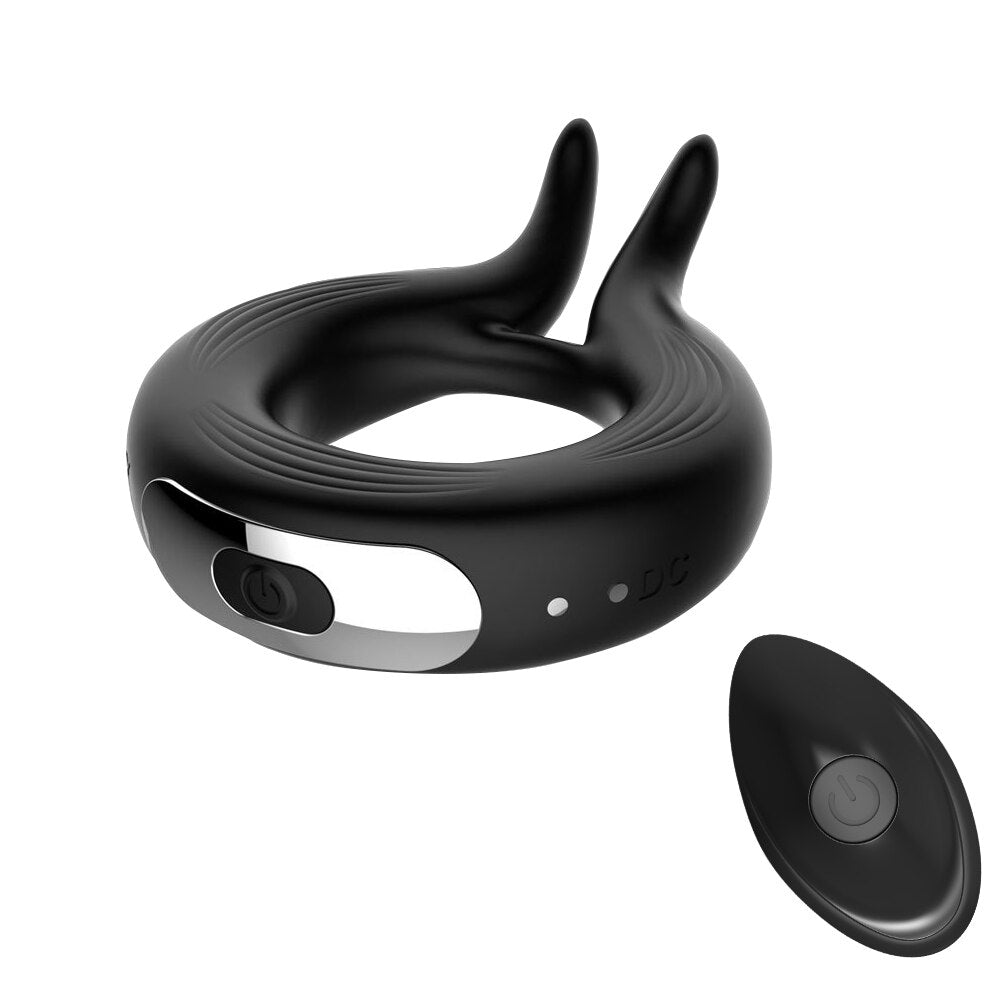 Wireless Remote Control Penis Vibrator Ring for Men, Delay Ejaculation Vibrating Cock Ring, Male Masturbator, Adult Sex Toys 18+