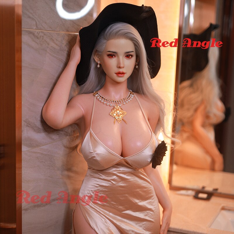 Red corner silicone doll, full hair implant, platinum silicone, big breast love doll, pussy, anal, anime toy for men