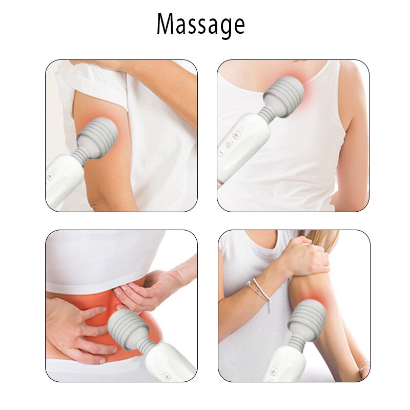 Powerful AV Magic Wand Body Massager, USB Charge G-Spot Vibrator for Women. Adult Vibrator Sex Toys for Women. Female Sex Products.