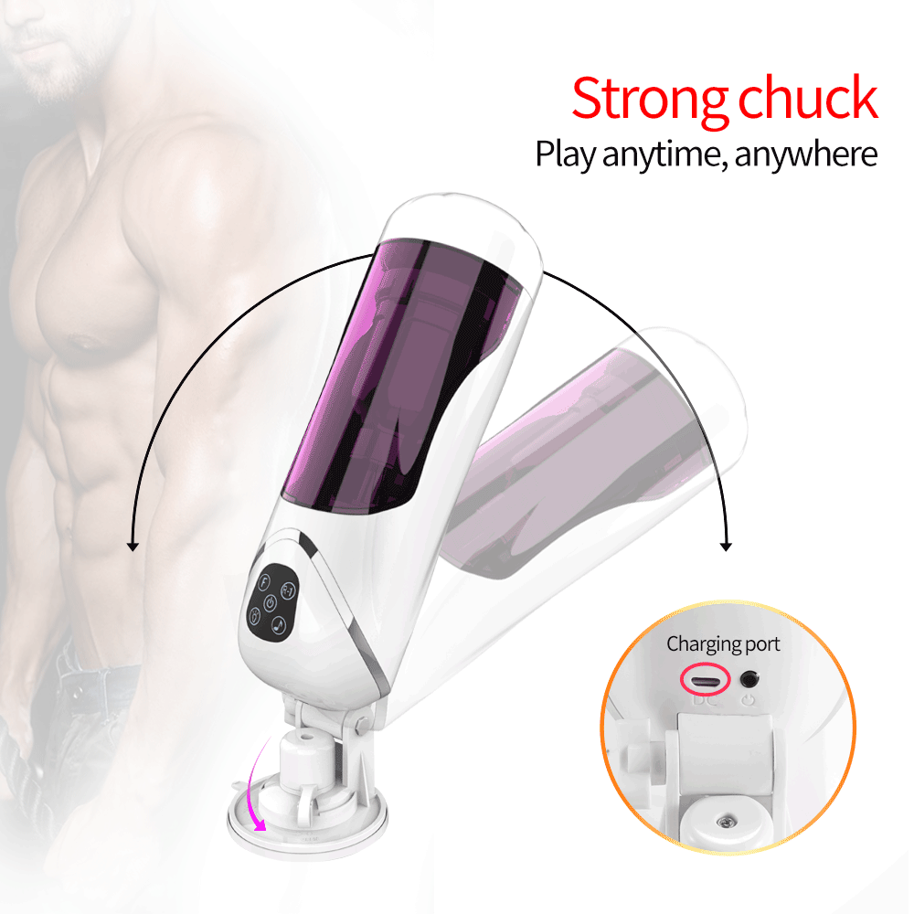 Powerful Automatic Telescopic Rotation Male Masturbator, Voice Interaction Masturbator Cup, Vagina Sex Toys for Men, Adult Sex Shop