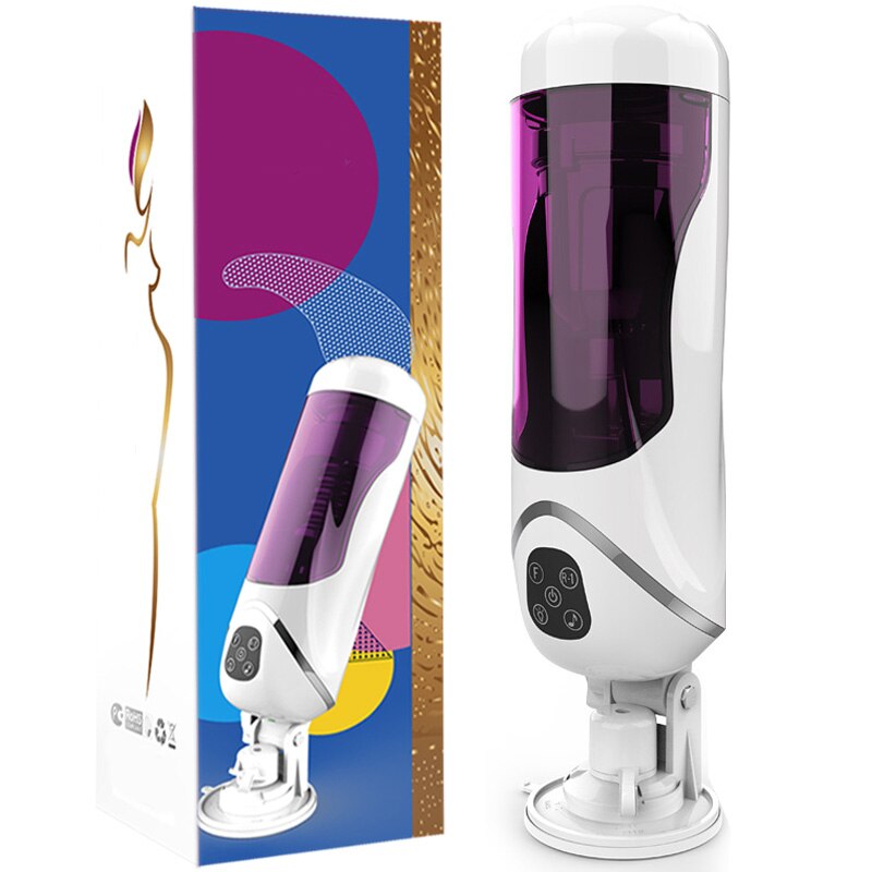 Powerful Automatic Telescopic Rotation Male Masturbator, Voice Interaction Masturbator Cup, Vagina Sex Toys for Men, Adult Sex Shop