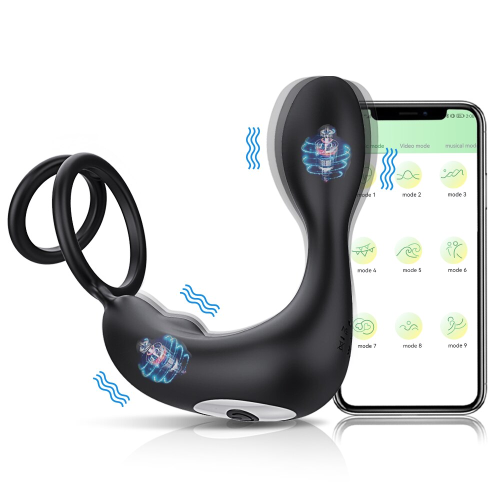 ชาย Prostate Massager 9ความเร็วมอเตอร์ Vibrators เพศของเล่นสำหรับผู้ชาย Masturbator Anal Butt Plug สินค้าผลิตภัณฑ์สำหรับผู้ใหญ่คู่18