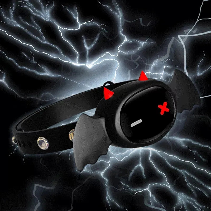 QIUI Little Devil APP Control Electric Shock Collar Restraint Slave BDSM Collar Fetish Adult Games Sex Toys For Couples Gay 18+
