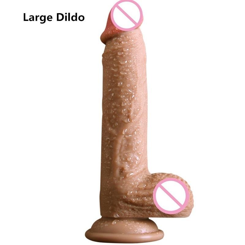 Real Skin Feel Soft Dildos Suction Cup Realistic Penis Big Dick Adult Sex Toys for Woman Masturbation Products Strapon Dildos