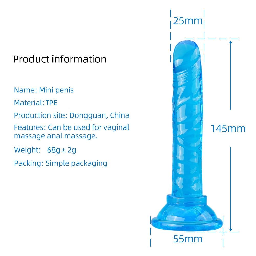 Realistic Dildo Vagina Anal Butt Plug Penis with Suction Cup, Non-Vibrating Sex Toys for Woman Masturbation Adult Toys