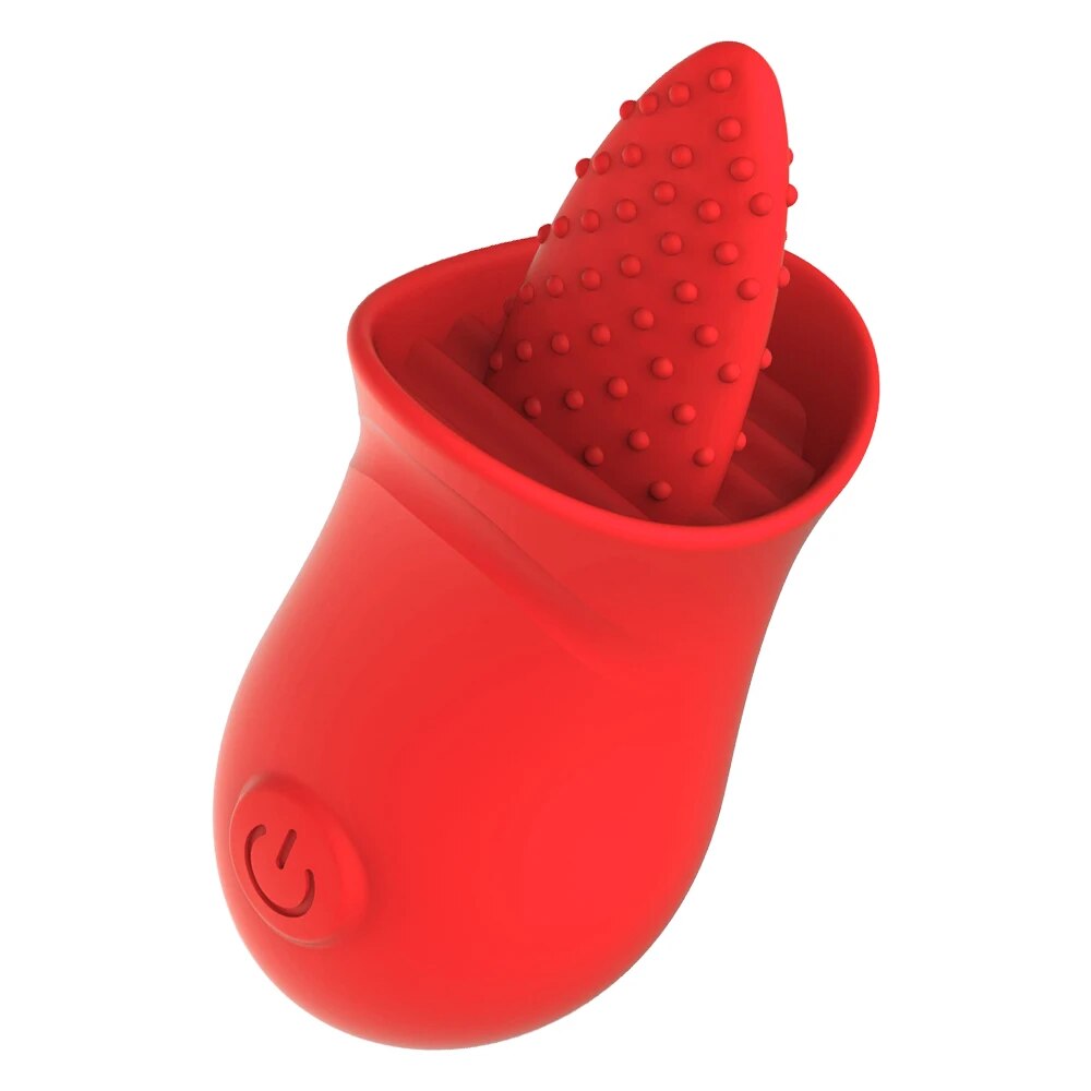 Rose Clitoris Stimulation Vibrator for Women, G-Spot Vibration, Tongue Licking, Oral Vagina Nipple Massager, Female Masturbator