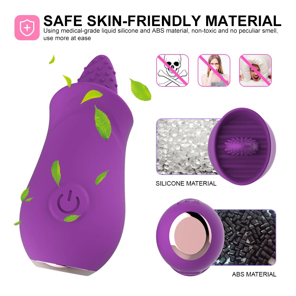 Rose Clitoris Stimulation Vibrator for Women, G-Spot Vibration, Tongue Licking, Oral Vagina Nipple Massager, Female Masturbator