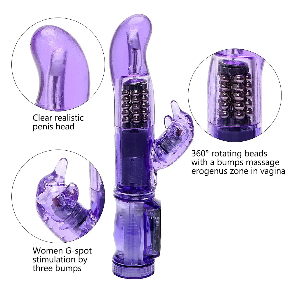 Rotating Dildos Anal Plug Rabbit Vibrators for Women Clitoris Vagina Butt Massage Sex Toys Adult Erotic Machine Female Sextoy Shop