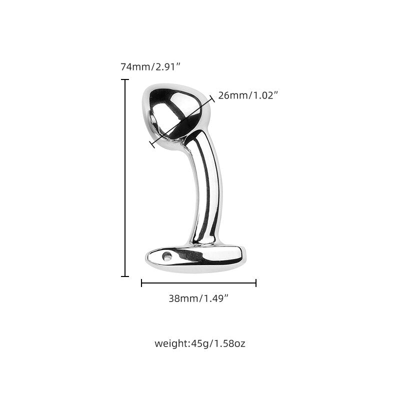 S/M/L Sex Metal Anal Toys Female Adult Sex Products Men and Women Ass Plug Stainless Steel Anal Plug Sex Toys Anal Dildo Toys
