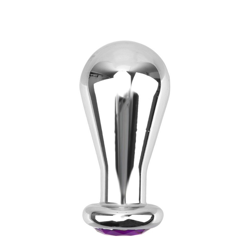 S/M/L Sex Toy for Men and Women, Bulb Anal Plugs, Metal Anus Dilator, Anal Beads, Butt Plug