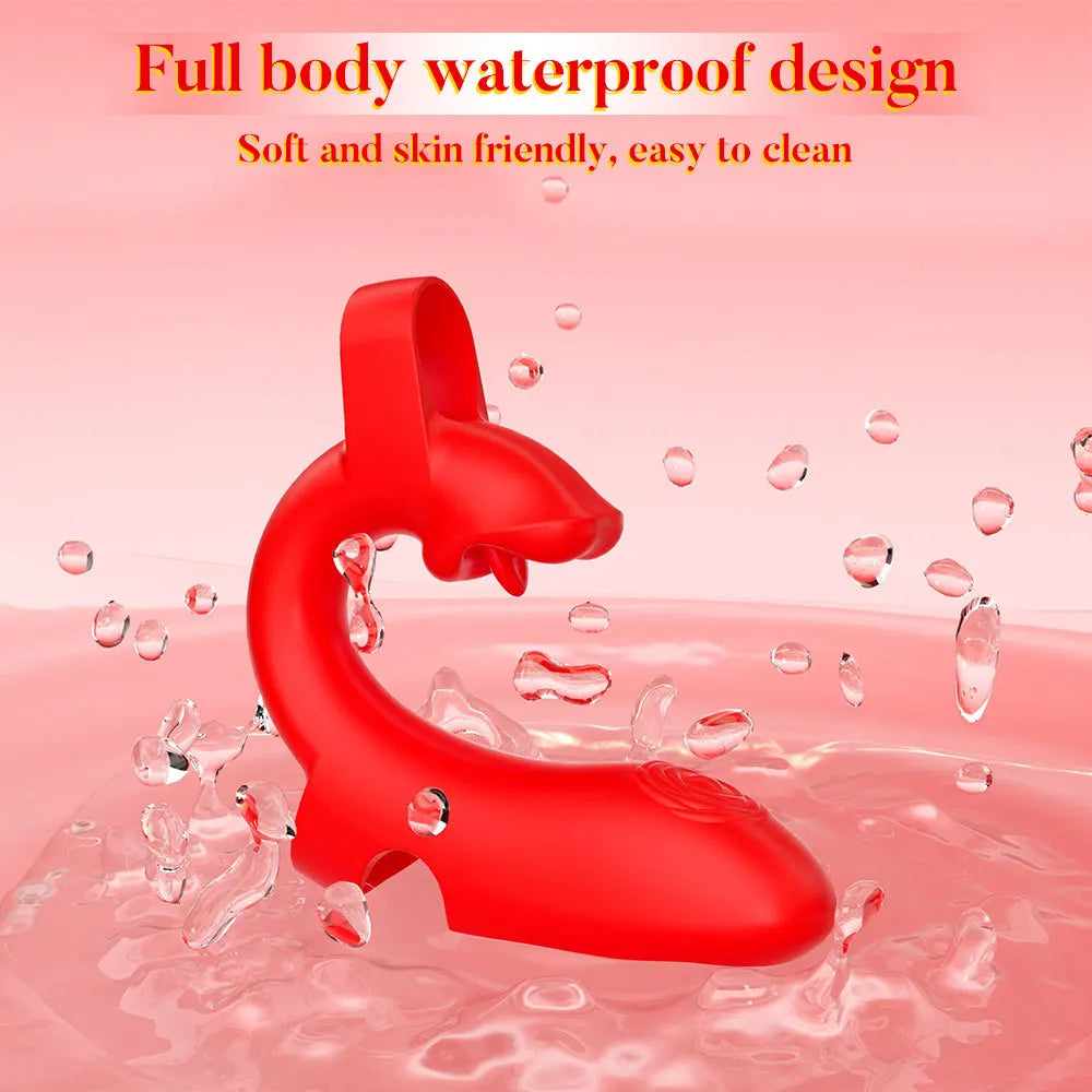 2-in-1 Wearable Finger Vibrator Clitoral G-Spot Trigger Stimulator 10-Speed Vaginal Massager Masturbation Sex Toy for Women Adult 18+