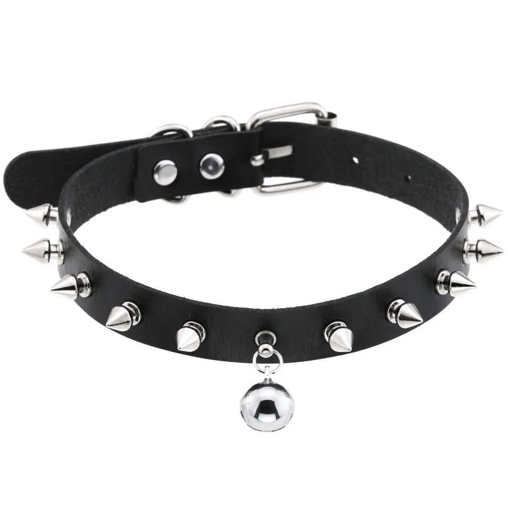 BDSM Different Styles Fashion Punk Men's Torques Necklace Gothic PU Leather Choker Collar Necklace Women's Body Chain