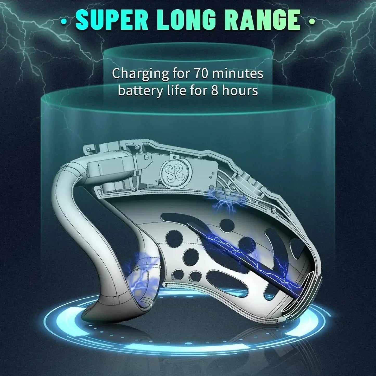 BDSM Shock Male Chastity Cage Wireless Remote Control Shock Chicken Cage Penis Lock with Urethral Obstruction