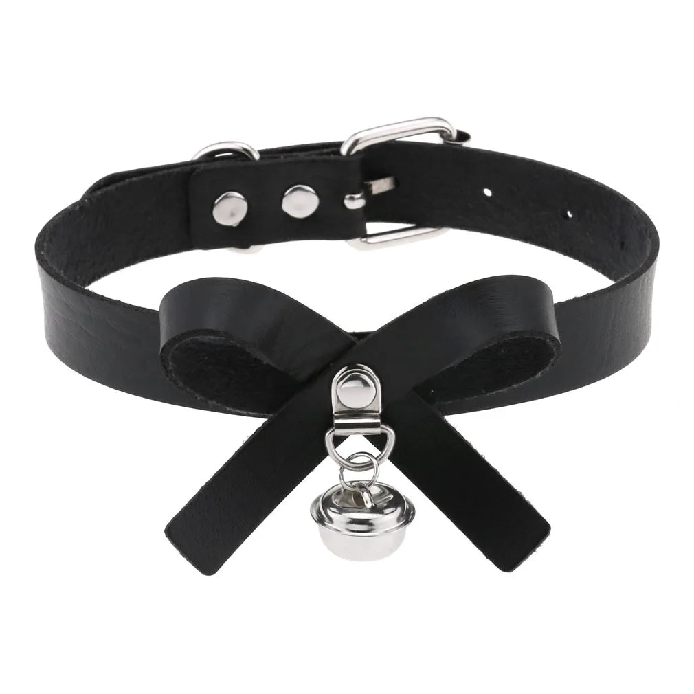 BDSM Different Styles Fashion Punk Men's Torques Necklace Gothic PU Leather Choker Collar Necklace Women's Body Chain