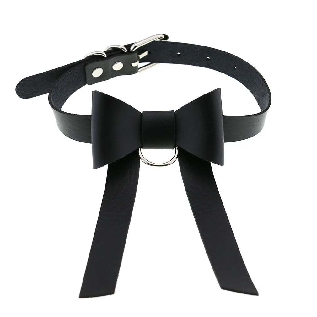 BDSM Different Styles Fashion Punk Men's Torques Necklace Gothic PU Leather Choker Collar Necklace Women's Body Chain