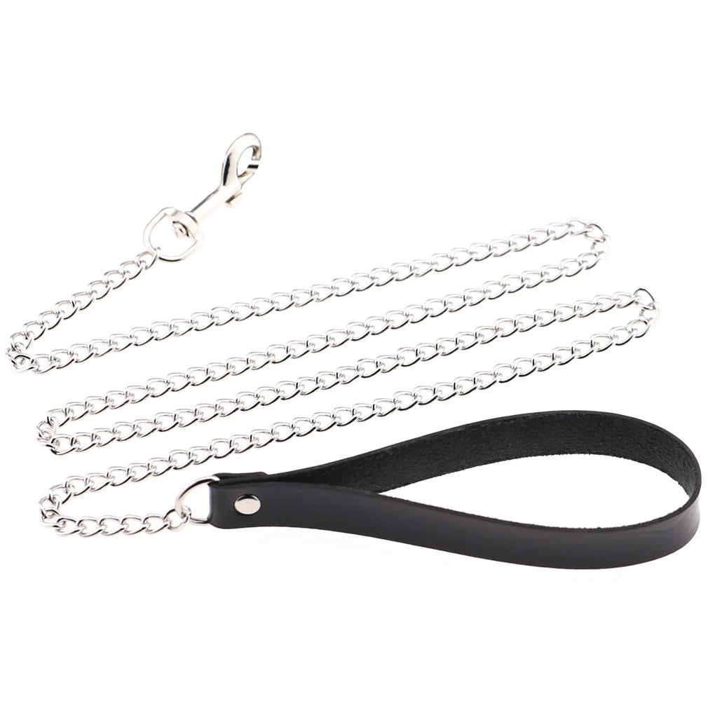 BDSM Different Styles Fashion Punk Men's Torques Necklace Gothic PU Leather Choker Collar Necklace Women's Body Chain