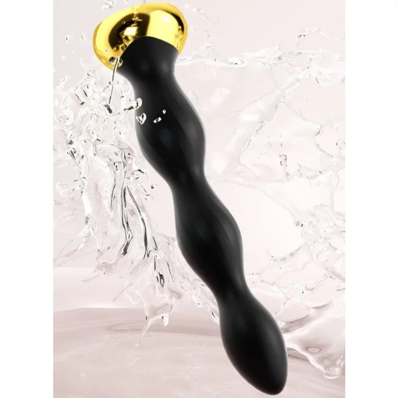 Anal Vibrator Electric Shock Anal Sex Plug Sex Toys Silicone Beads Vibrator Wireless Remote Control Anal Sex Toys for Women