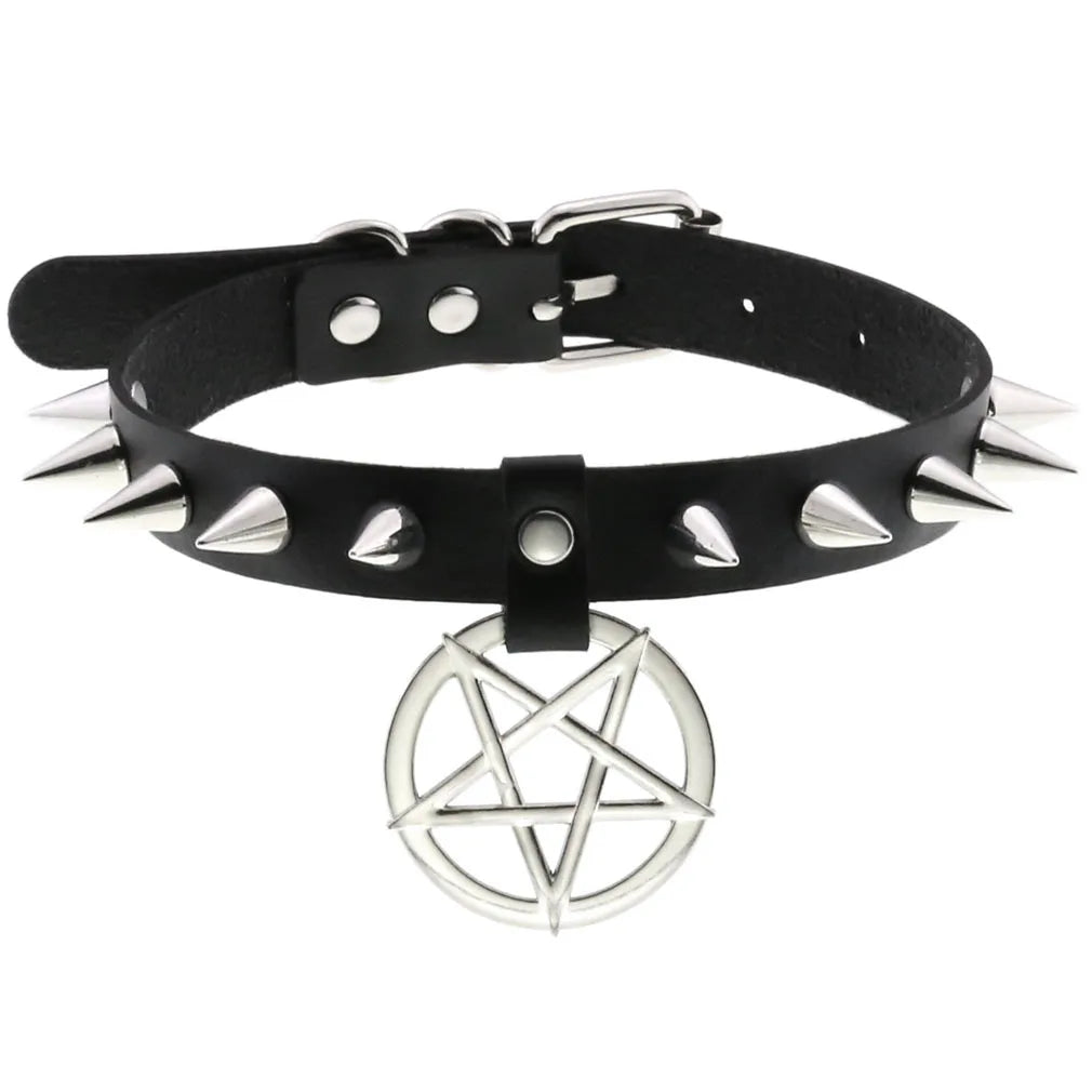 BDSM Different Styles Fashion Punk Men's Torques Necklace Gothic PU Leather Choker Collar Necklace Women's Body Chain