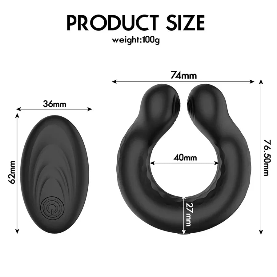 Wireless Remote Vibrating Penis Ring, Cock Ring Vibrator, Delay Ejaculation Cockring, Male Masturbator, Sex Toys For Men Gay 18+