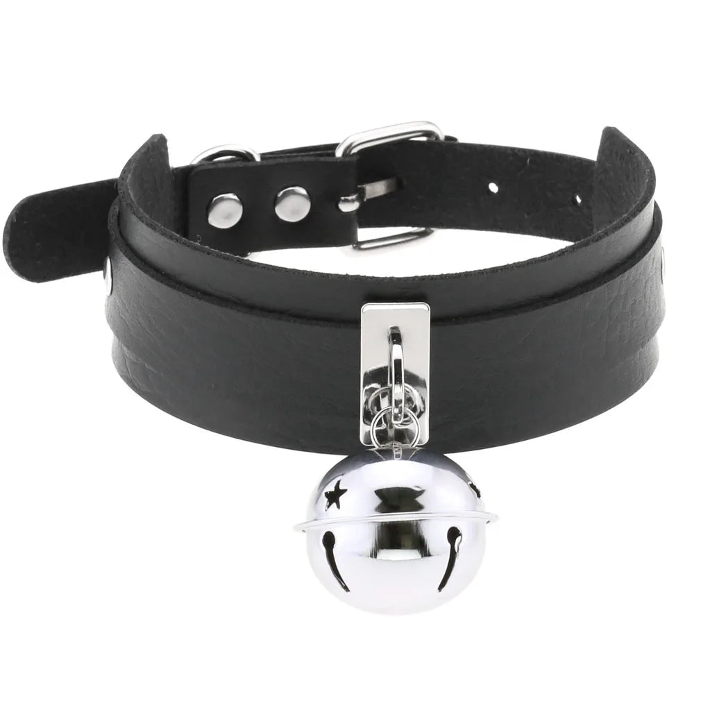 BDSM Different Styles Fashion Punk Men's Torques Necklace Gothic PU Leather Choker Collar Necklace Women's Body Chain