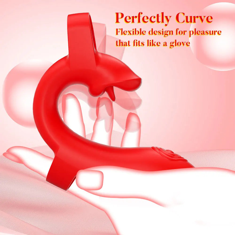 2-in-1 Wearable Finger Vibrator Clitoral G-Spot Trigger Stimulator 10-Speed Vaginal Massager Masturbation Sex Toy for Women Adult 18+