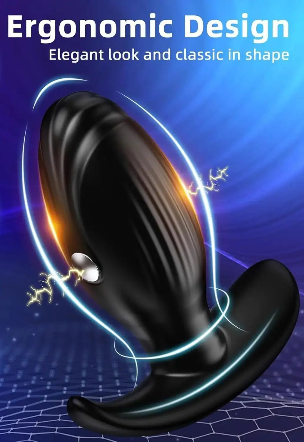 Electric Shock Anal Plug Vibrator Prostate Massager Wireless Buttplug 10 Vibrating & 3 Pulsed Modes Sex Toys for Couple Gay Women